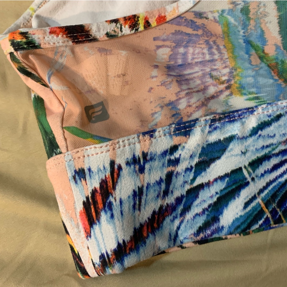 Fabletics Tropical Print Sports Bra - Picture 3 of 4